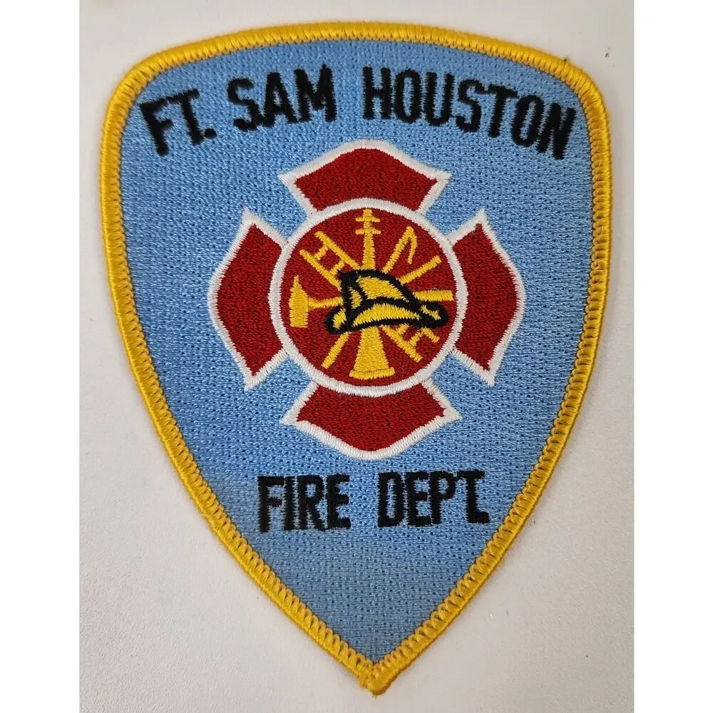 Lot of 5 Texas Fire Department Patches El Paso County Houston & Ft Sam Houston